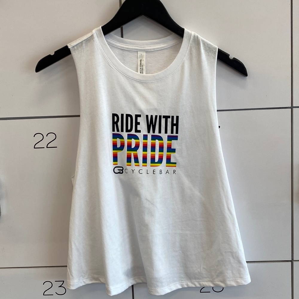 CycleBar Pride Crop Tank NWT